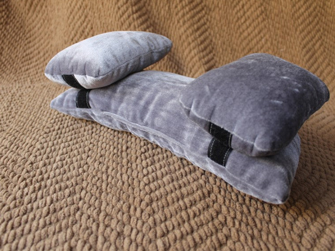 3 pezzi di accessori per fotografia neonatale in velluto per cuscini posizionamento sdraiato