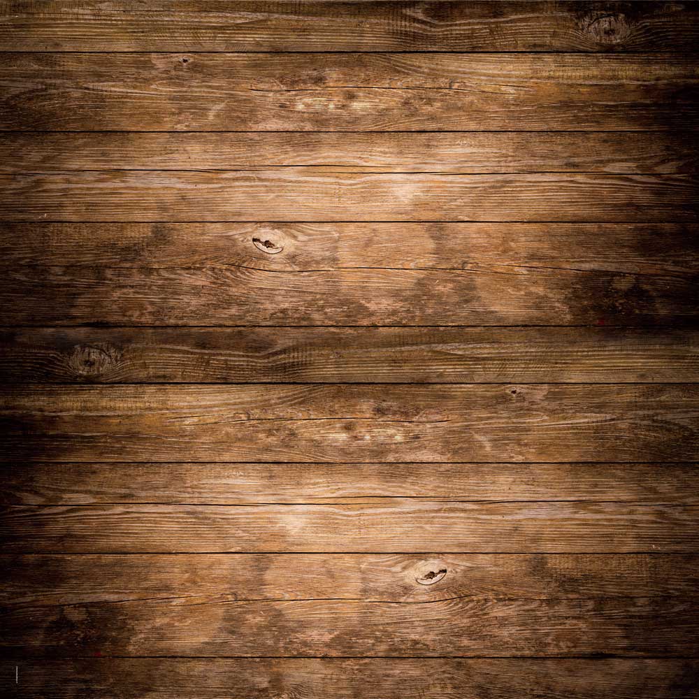 Kate Dark Brown Wood Floor Rubber Floor Mat