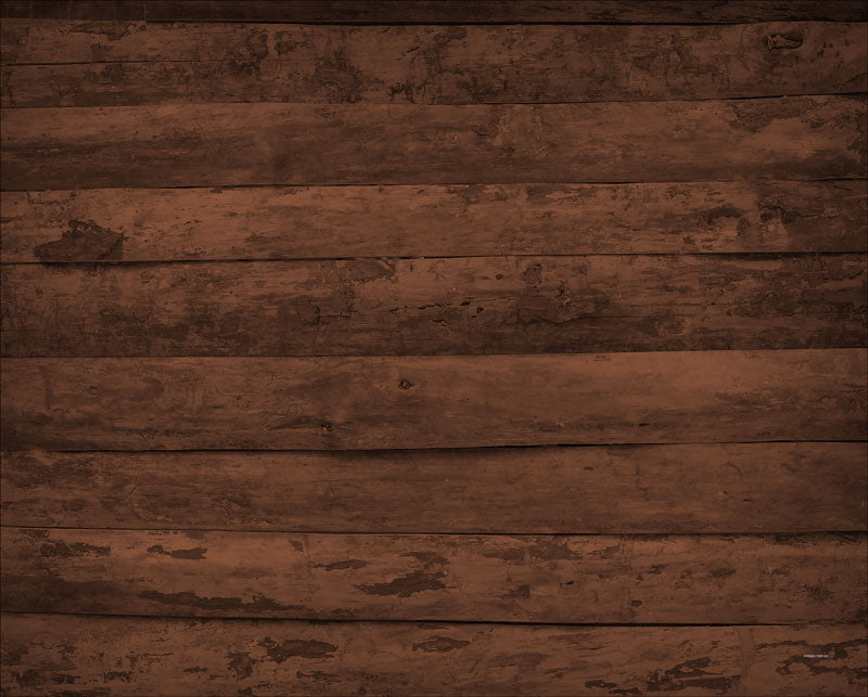 Kate Brown Tones Wood Rubber Floor Mat