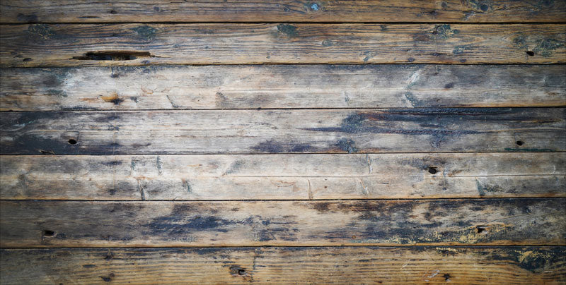 SALE RTS Kate Burnt Wood Planking Rubber Floor Mat Designed by Arica Kirby (US ONLY)