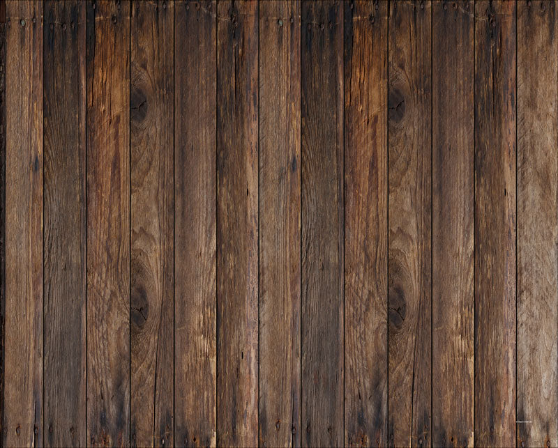 Kate Retro Wood Brown Rubber Floor Mat