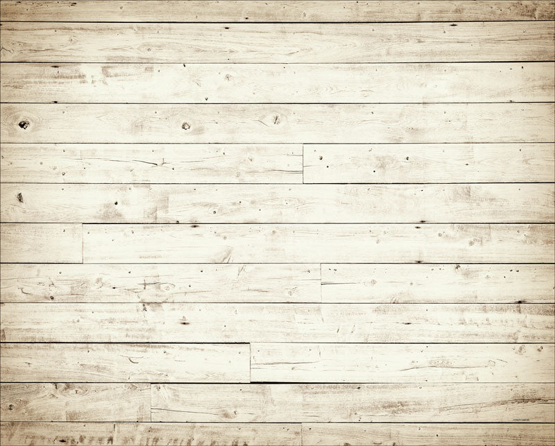 Kate Gray White Wood Rubber Floor Mat