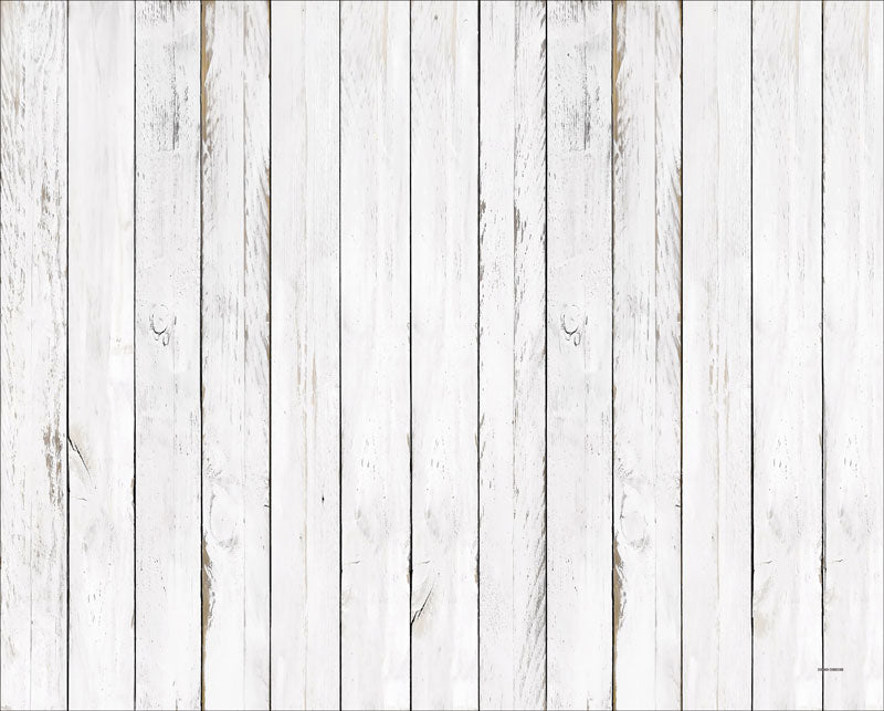 Kate White Wood Board Rubber Floor Mat