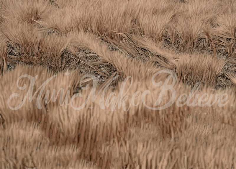 SALE RTS Kate Fine Art Painterly Brown Dried Grass Boho Floor Mat for Photography designed by Mini MakeBelieve (US ONLY)