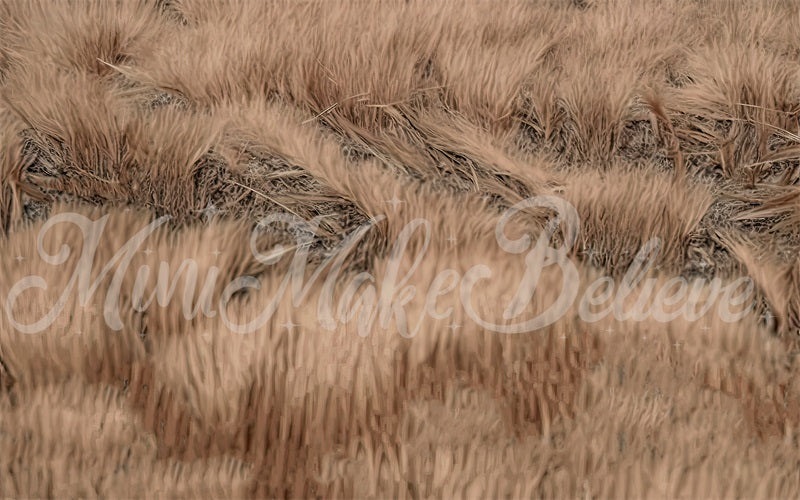 SALE RTS Kate Fine Art Painterly Brown Dried Grass Boho Floor Mat for Photography designed by Mini MakeBelieve (US ONLY)