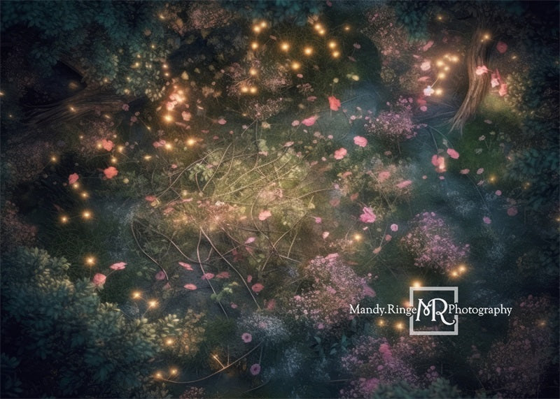 Kate Enchanted Spring Fairy Forest Rubber Floor Mat designed by Mandy Ringe Photography