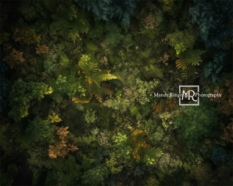 Tappetino in gomma Kate Forest Greenery progettato da Mandy Ringe Photography