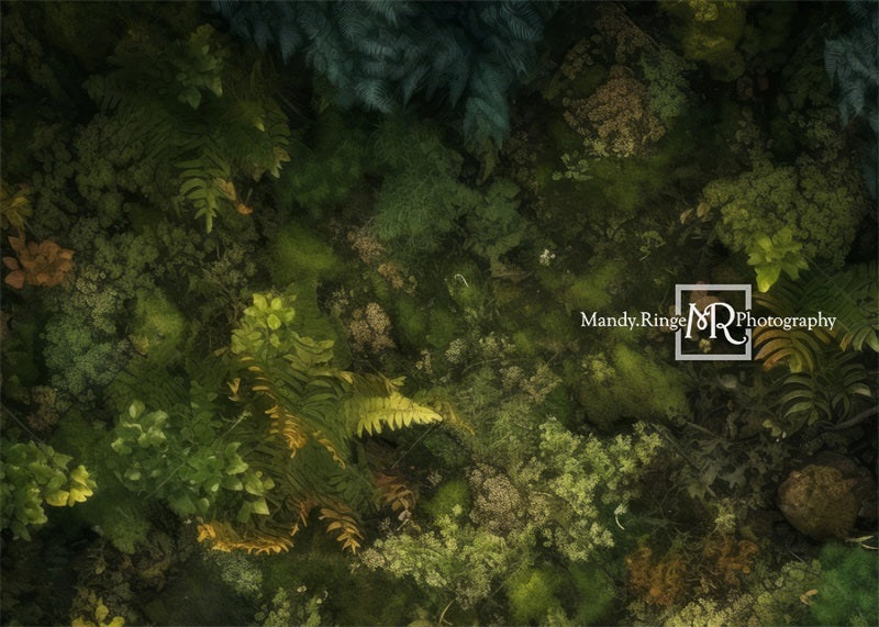 Tappetino in gomma Kate Forest Greenery progettato da Mandy Ringe Photography