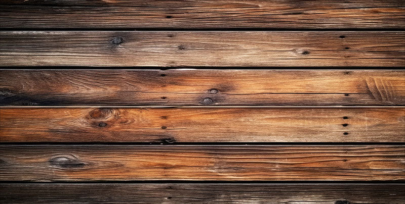 Distressed Ultra Large Slat Barn Wood Rubber Floor Mat ontworpen door Mini MakeBelieve