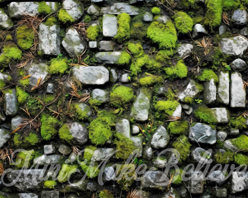 Alfombra de piso de goma gris cobblestone diseñada por Mini MakeBelieve