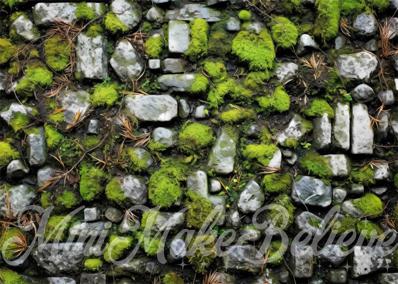 Alfombra de piso de goma gris cobblestone diseñada por Mini MakeBelieve