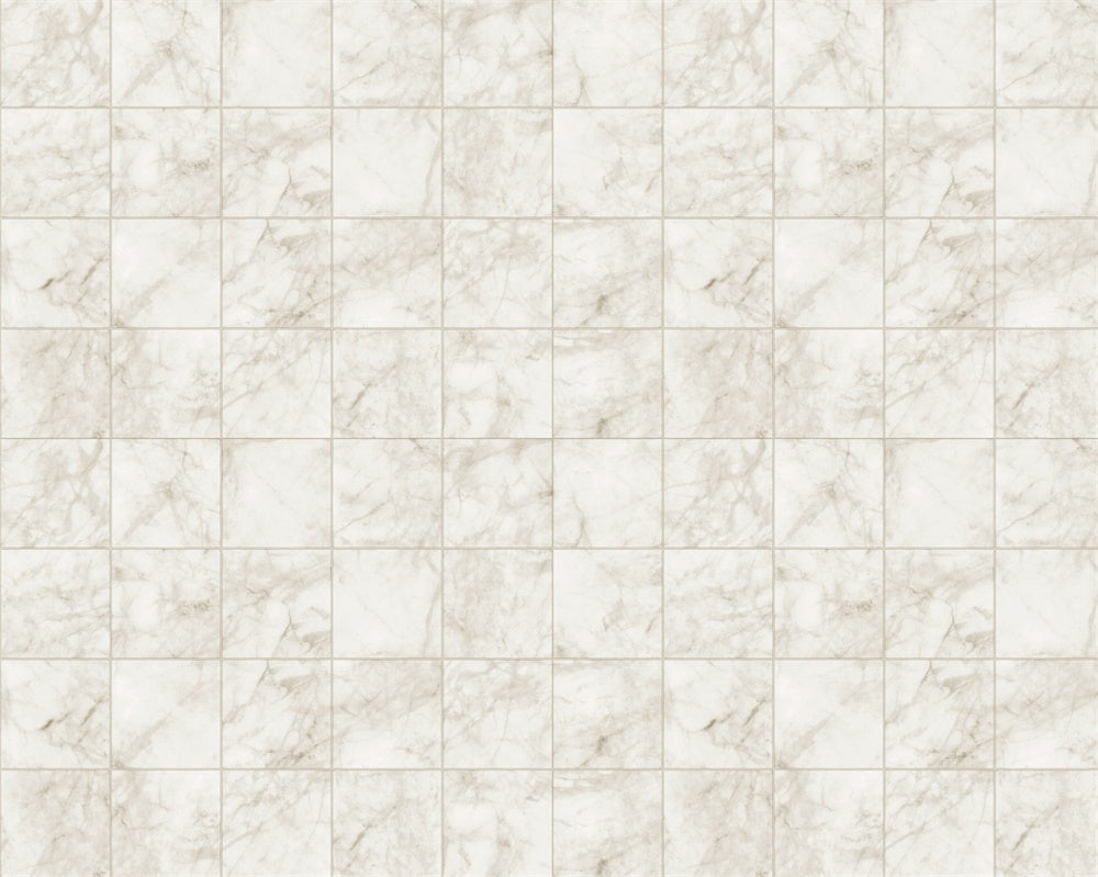 Witte Marmeren Tegel Rubber Vloermat