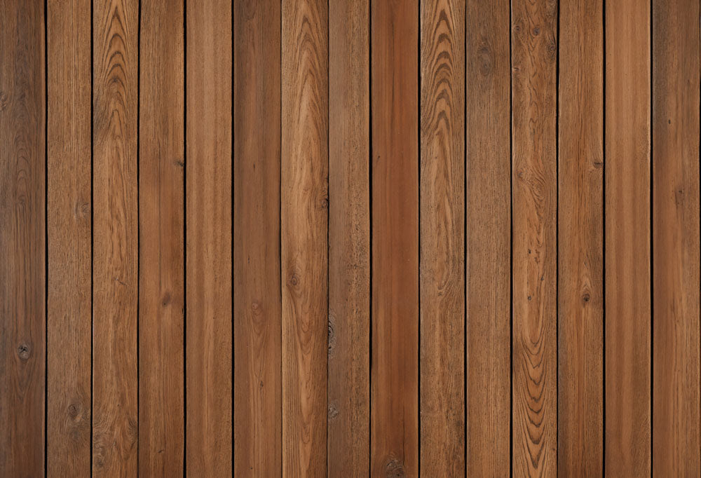 Kate Brown Rustic Wood Rubber Floor Mat