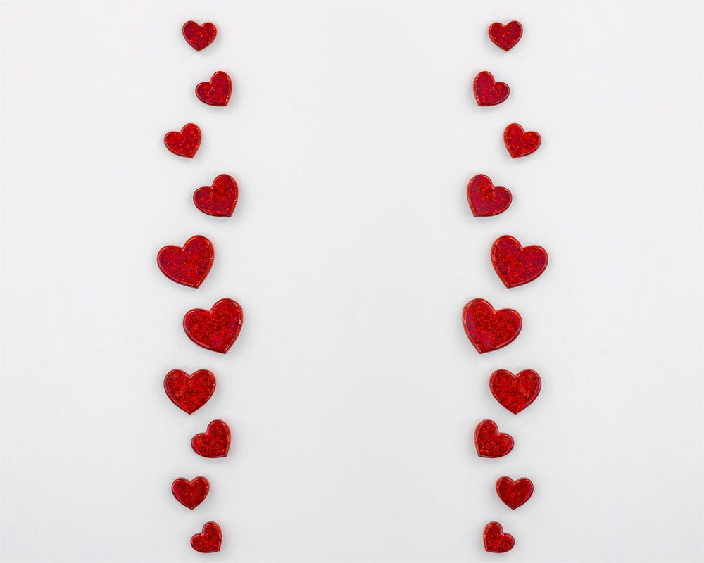 Tappetino in gomma a forma di cuore rosso progettato da Mini MakeBelieve