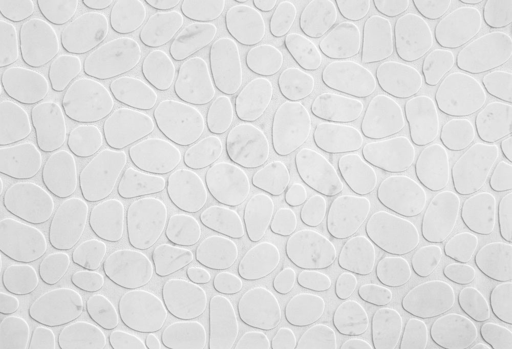 Kate White Pebble Stone Rubber Floor Mat Designed by Mini MakeBelieve