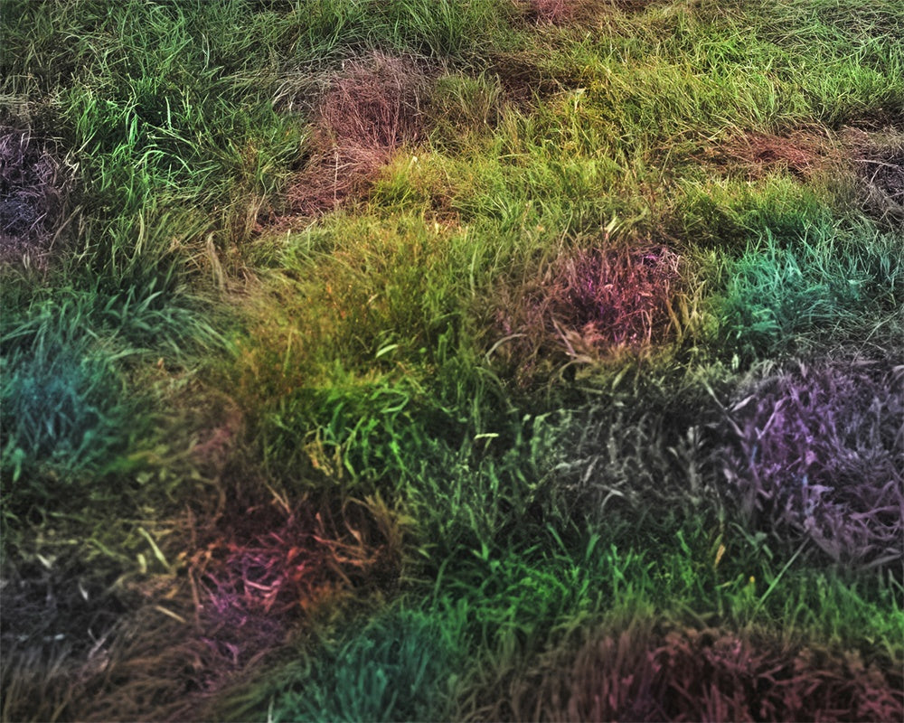Kate Outdoor Rainbow Grass Floor Backdrop Designed by Mandy Ringe Photography