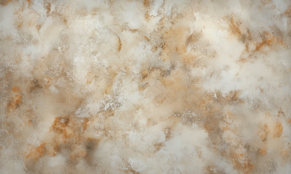 Kate Abstract Texture Marble Beige Rubber Floor Mat Designed by Mini MakeBelieve