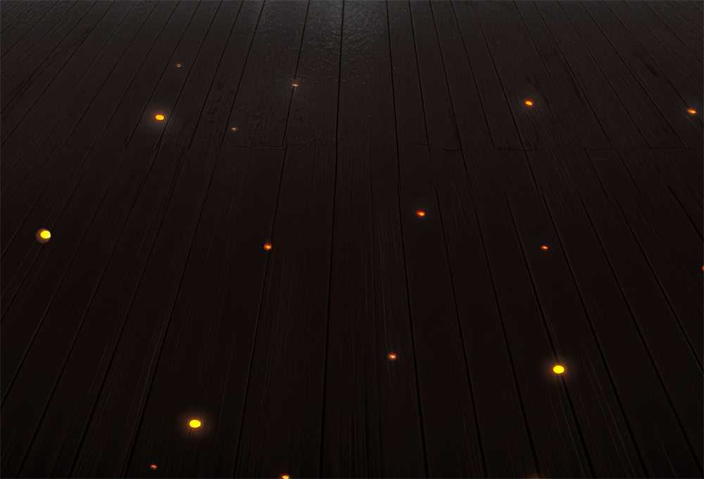 Alfombra de goma de madera oscura estrellada diseñada por Mini MakeBelieve
