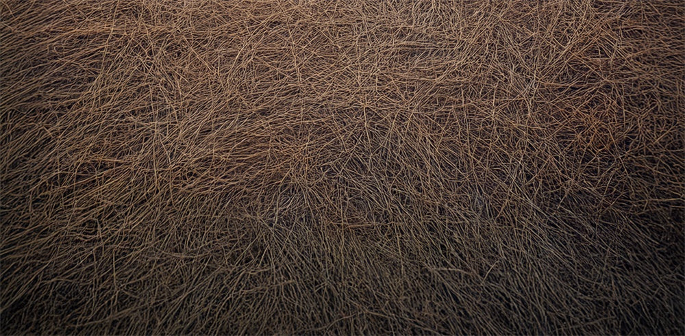 Kate Brown Abstract Texture Grass Rubber Floor Mat Designed by Mini MakeBelieve