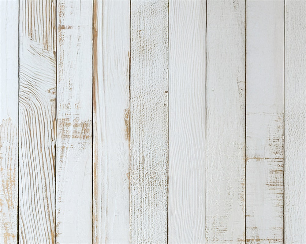 Kate White Painted Wood Boards Rubber Floor Mat designed by Mandy Ringe Photography