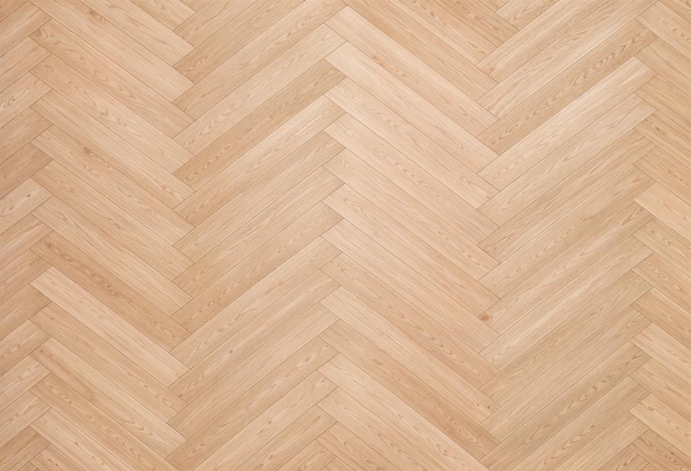 Kate Herringbone Light Brown Rubber Floor Mat