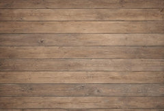 Kate Brown Wood Plank Rubber Floor Mat