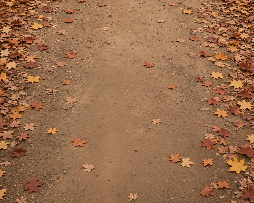 Kate Fall Maple Leaves Path Rubber Floor Mat