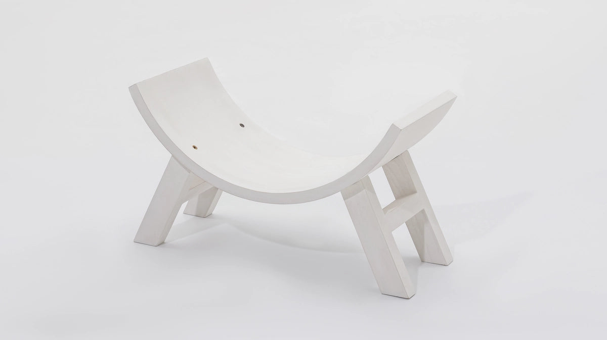 🔥RTS Kate Mottled White Curved Bench Vintage Newborn Wooden Stool Photography Props (US ONLY)