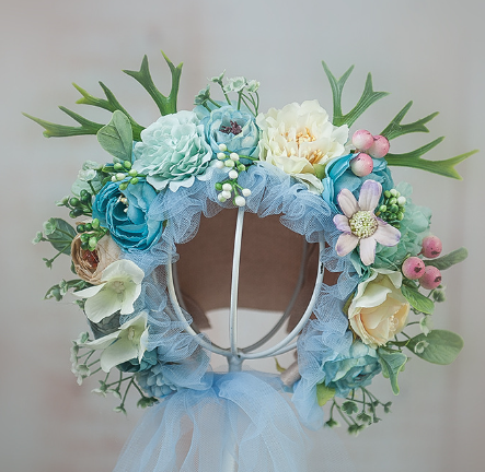 Kate Blue Bonnet for Newborn Photography