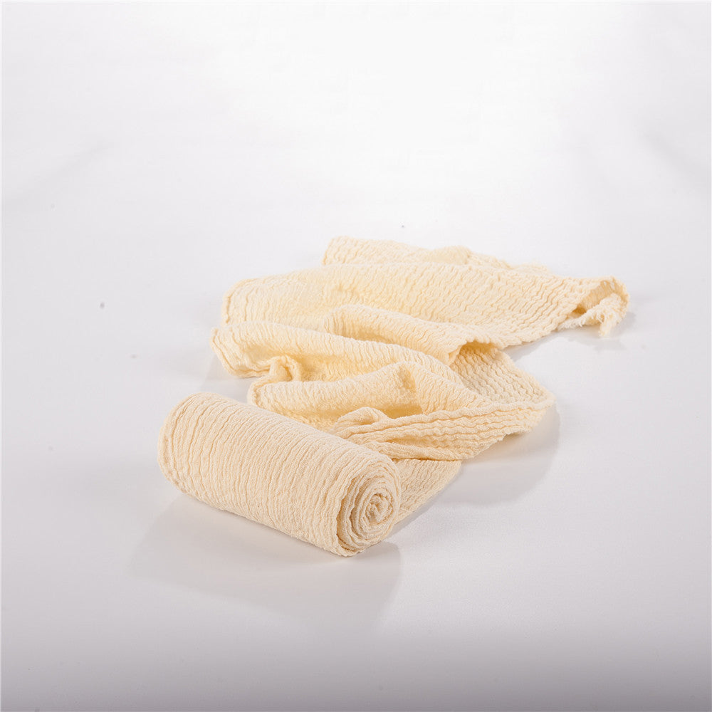 Gekreukelde seersucker omslagdoek voor pasgeborenen voor fotografie