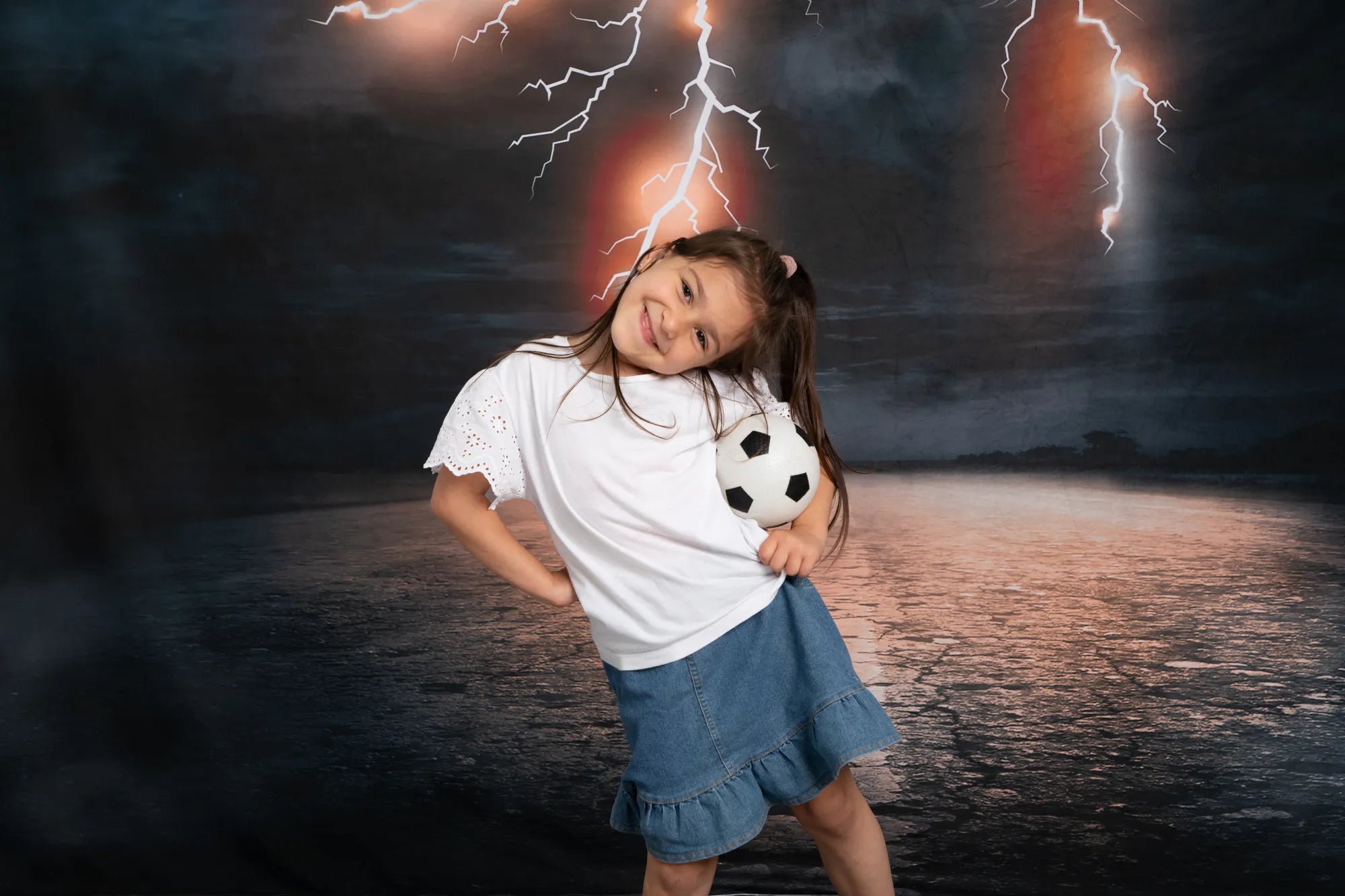 Kate Dark Sky Road Backdrop for Sports Photography designed by Jerry_Sina - Kate Backdrop