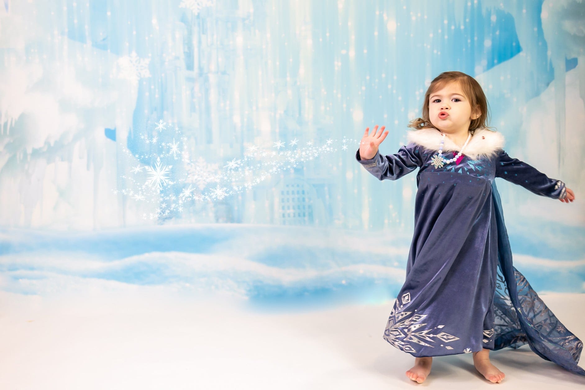 Kate Winter Ice Frozen Snow Castle/Christmas Backdrop Designed By Jerry_Sina - Kate Backdrop
