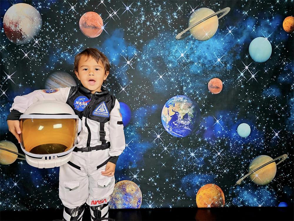 Kate Universe Space Backdrop Asteroid Stars Designed by GQ - Kate Backdrop