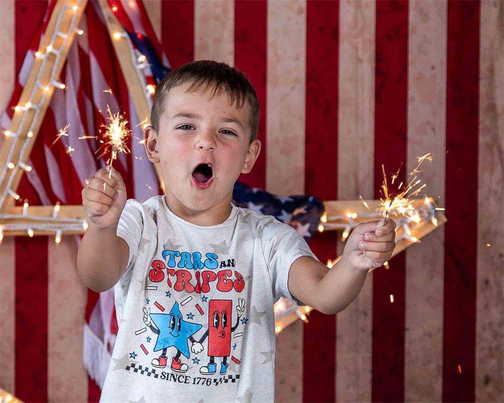 Kate Vintage Circus Stripes Backdrop Designed by Mandy Ringe Photography
