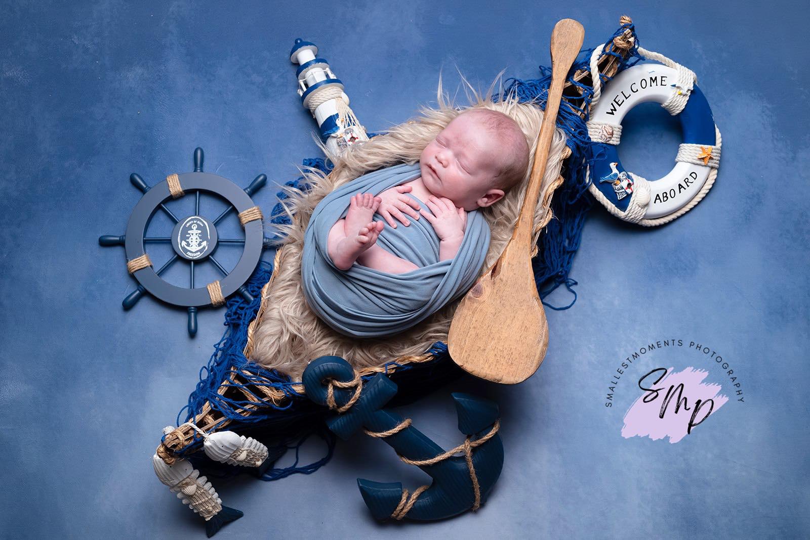 Kate Cold Blue Texture Abstract Background Photos Backdrop