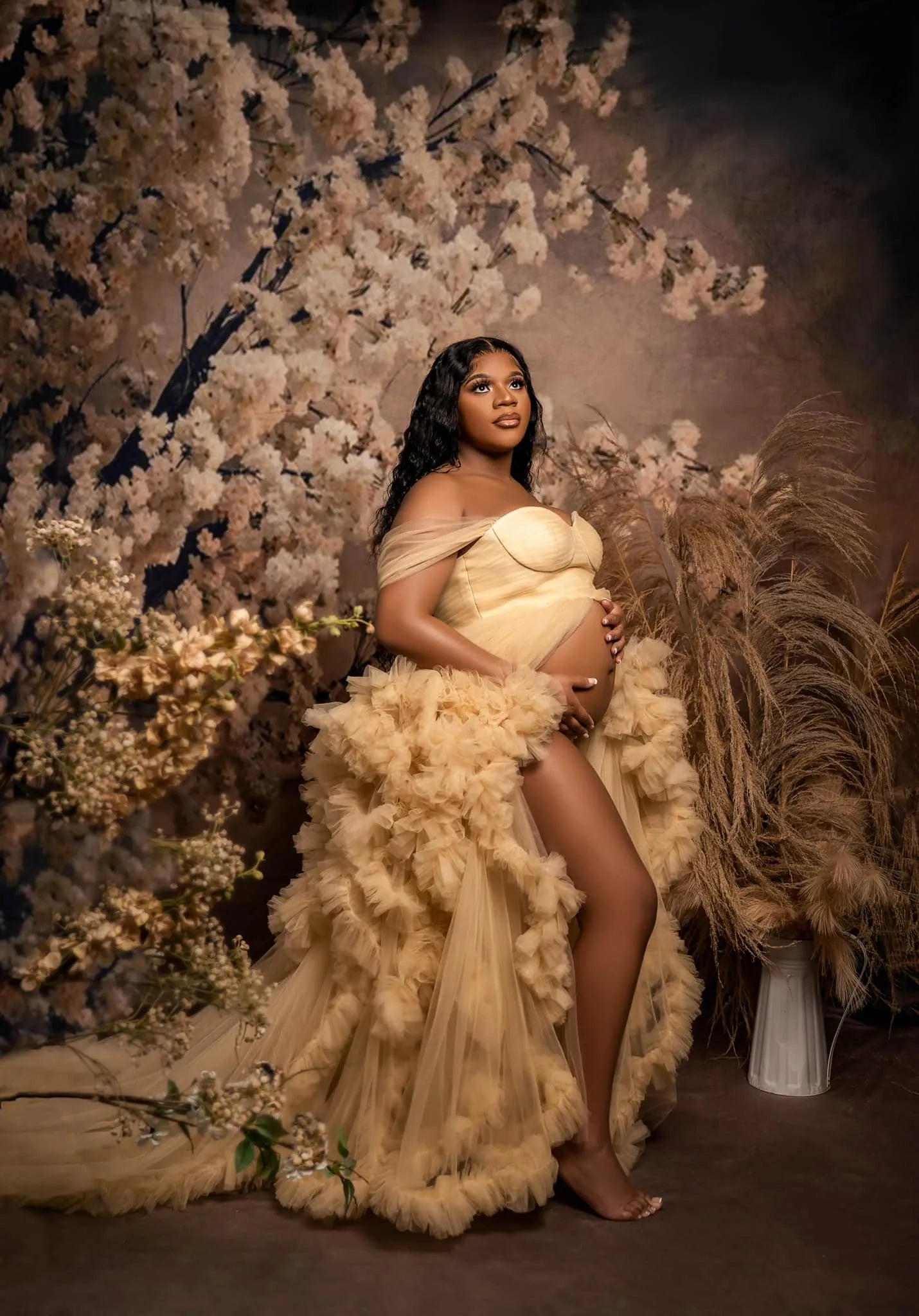 Kate Sweep Abstract with Florals Backdrop for Photography - Kate Backdrop