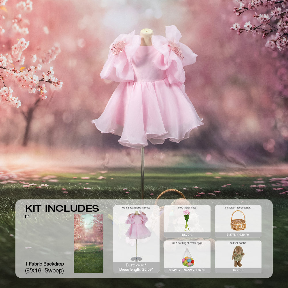 Fondo de Caramelo Rosa de Valentine's Diseñado por Mini MakeBelieve