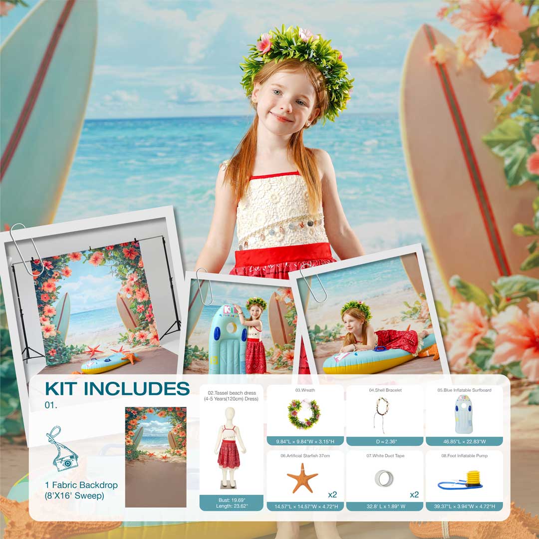 Kate Summer Beach Photo Kit Photography Backdrops&Props Themed Bundle