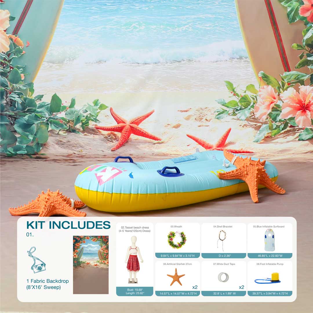 Kate Summer Beach Photo Kit Photography Backdrops&Props Themed Bundle