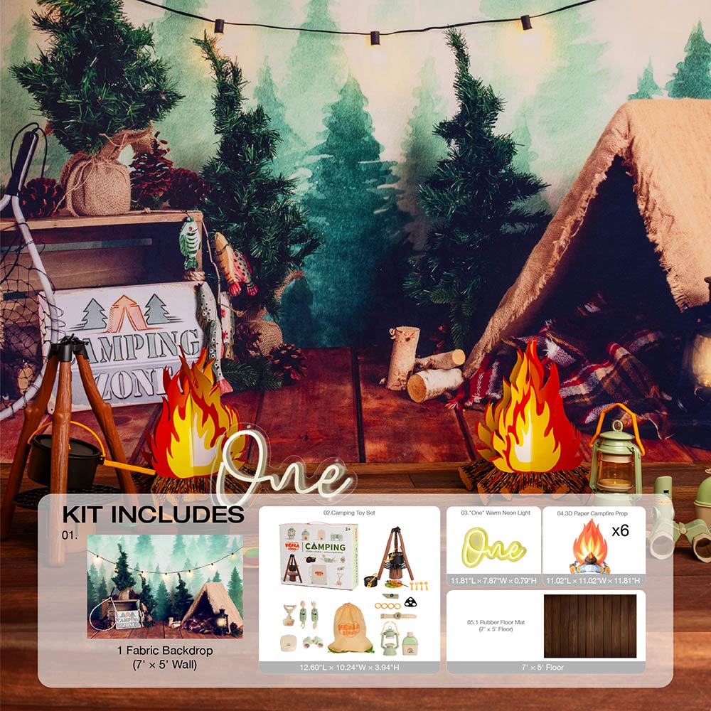 Kate Camping Cake Smash Photo Kit Photography Backdrops&Props Themed Bundle