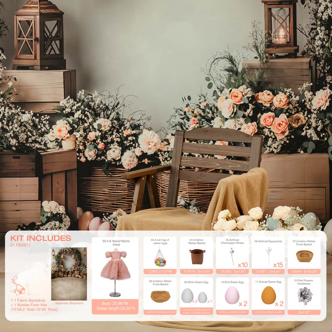 Kate Easter Flowers Photo Kit Photography Backdrops&Props Themed Bundle