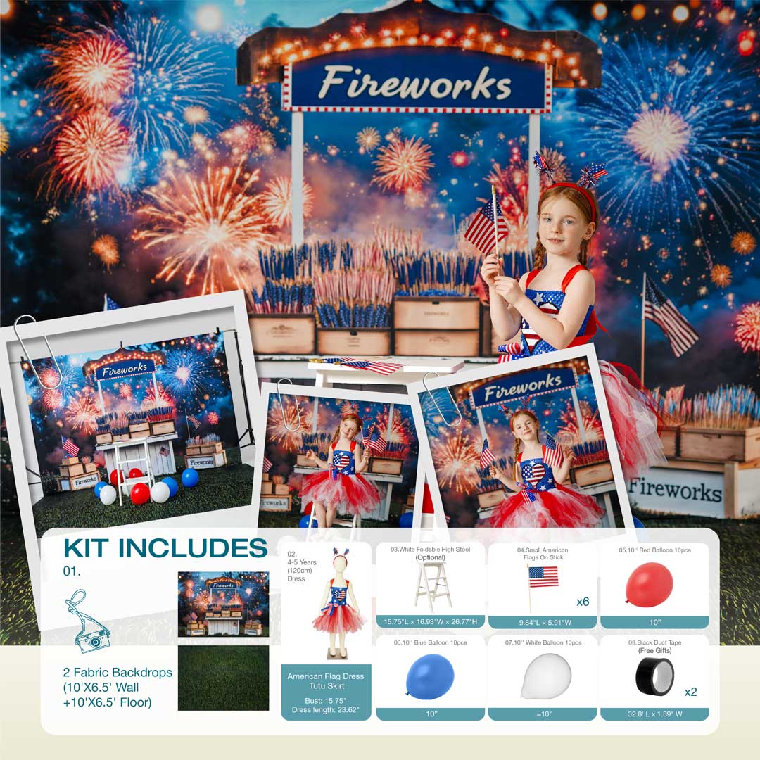 Kate Independence Day Fireworks Stand Photo kit