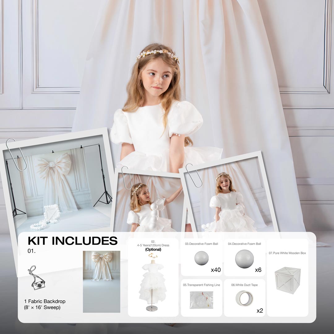 RTS Kate Cake Smash Birthday Bow Photo Kit Photography Backdrops&Props Themed Bundle