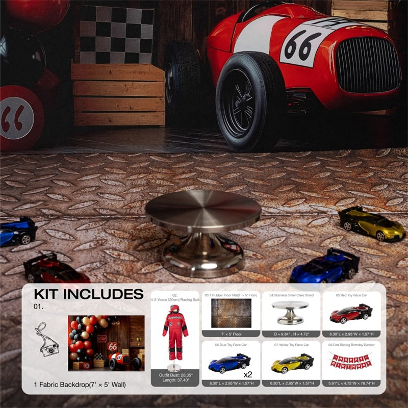 RTS Kate Racing Happy Birthday Photo Kit Photography Backdrops&Props Themed Bundle