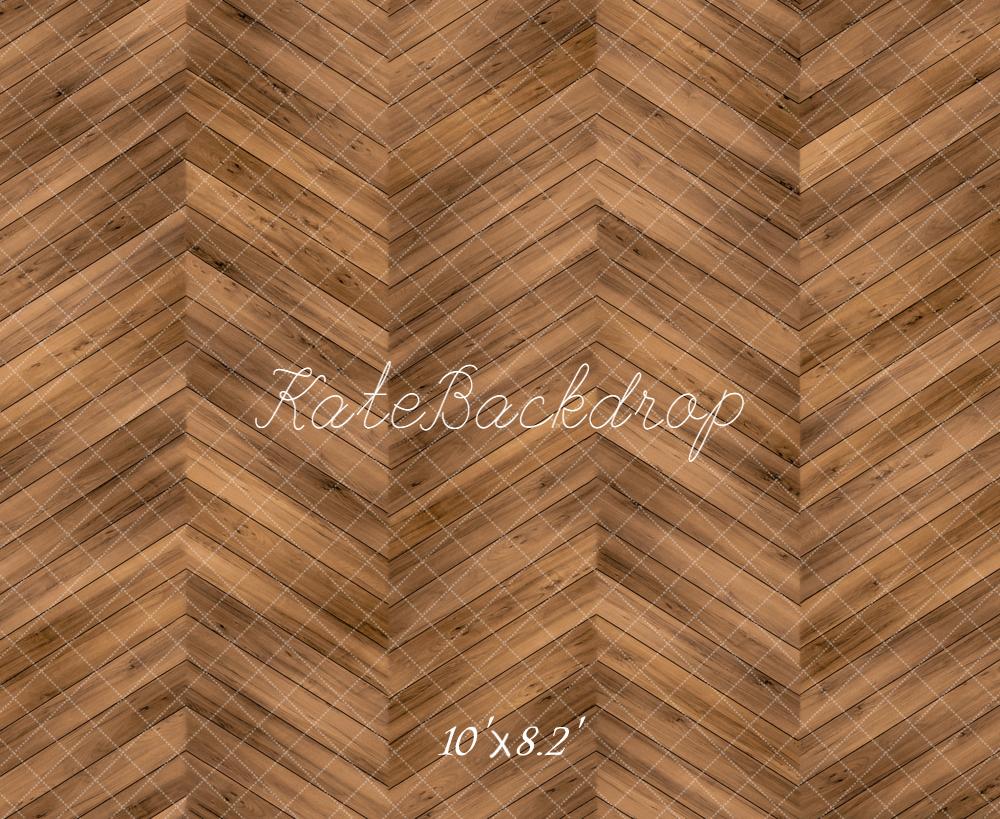 Kate Brown Herringbone Wood Floor Backdrop Designed by Kate Image