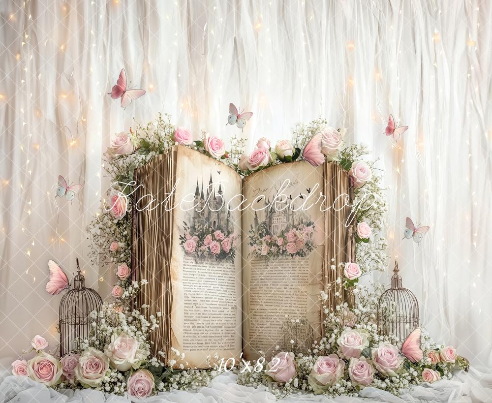 Fairy Tale Boek Bloem Foto Achtergrond Designed by Ashley Paul