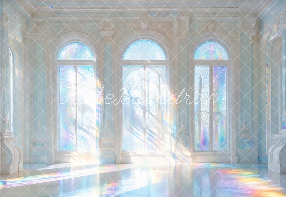 Kate Iridescent Castle Windows Light Rays Backdrop Designed by Chain Photography