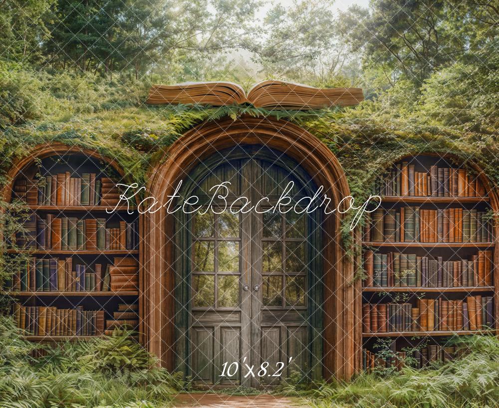 Puerta de arco de fondo de fantasía de regreso a la escuela diseñada por Emetselch