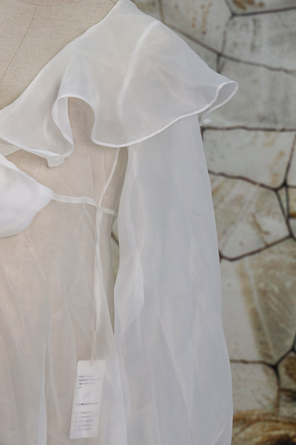 Eugenia Ruffled Trailing Multi Color Maternity Photoshoot Dress