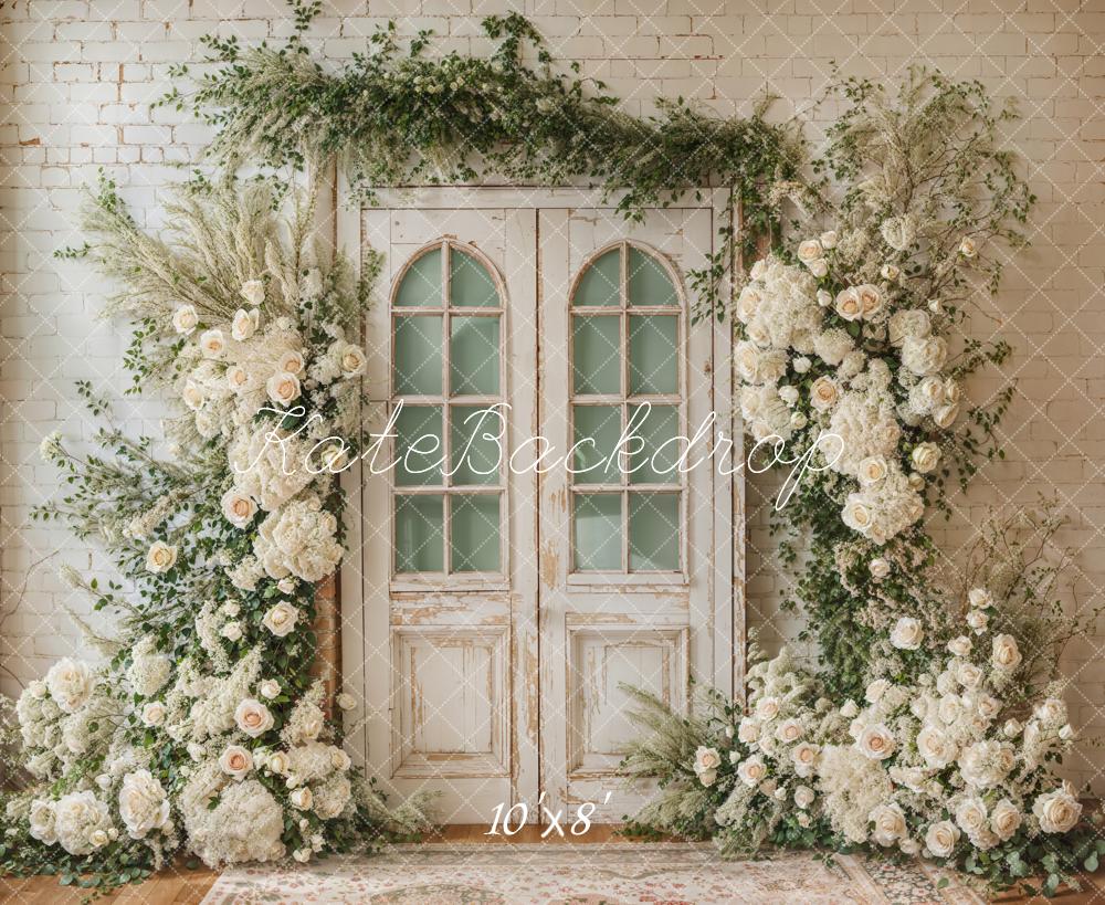 Kate Spring Floral Door Backdrop Designed by Emetselch